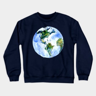 Hand Drawn Earth Crewneck Sweatshirt